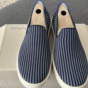 Rothy’s, Original Slip-On Sneaker, Riviera Pinstripe, Size 8, New in Box
